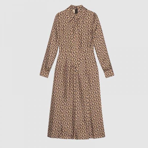 gucci brown dress