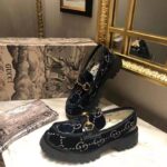 Gucci Women GG Velvet Lug Sole Loafer in GG Velvet 2.5 cm Heel-Navy – Bild 3