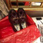 Gucci Women GG Velvet Lug Sole Loafer in GG Velvet 2.5 cm Heel-Red – Bild 8