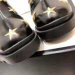 Gucci Women Gucci Embroidered Leather Ankle Boot with Belt in Black leather 6 cm Heel - Image 10