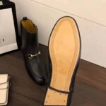 Gucci Women Gucci Jordaan Leather Ankle Boot in Black Leather 1.3 cm Heel - Imagen 8