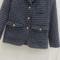 Gucci Women Square G Wool Jacket in Boxy Fit-Navy (7)