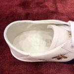Gucci Women's Ace Embroidered Sneaker in White Leather with Bees and Stars – Image 13
