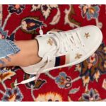Gucci Women's Ace Embroidered Sneaker in White Leather with Bees and Stars – Image 7