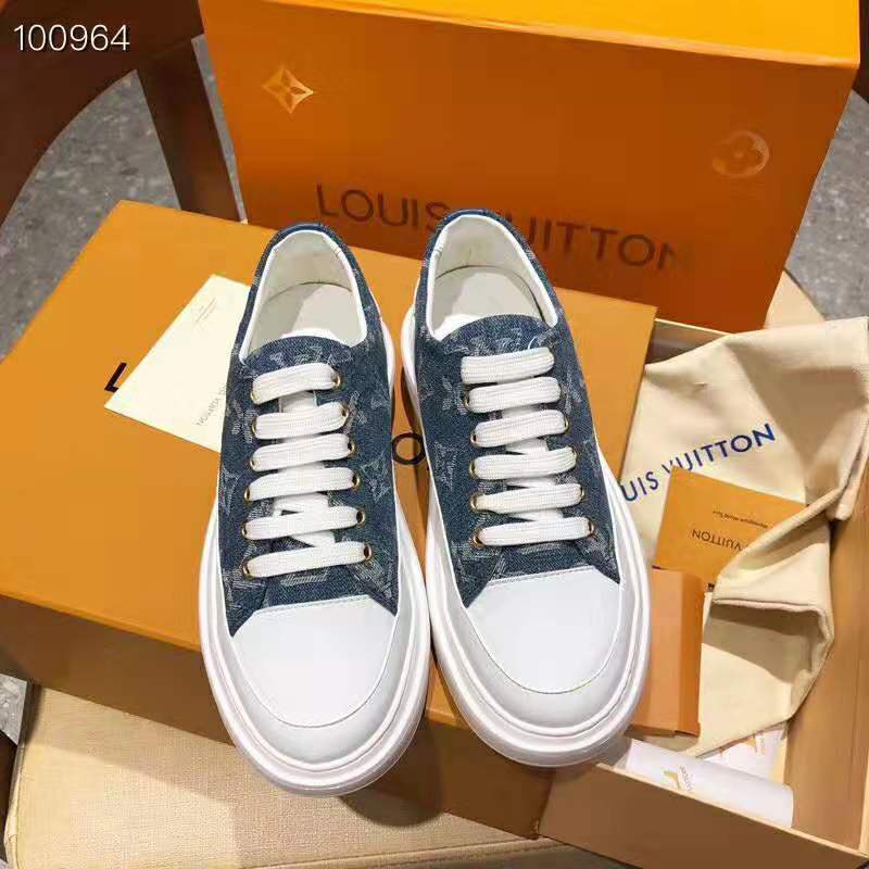 (WMNS) LOUIS VUITTON LV Stellar Low Top Denim Blue 1A4WT