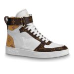 Bota deportiva Louis Vuitton LV Boombox unisex en piel de cordero repujada marrón