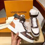 Louis Vuitton LV Unisex Boombox Sneaker Boot in Embossed Lamb Leather-Brown - Imagen 3