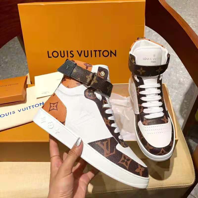 Louis Vuitton Metallic Calfskin Embossed Monogram Boombox Sneakers