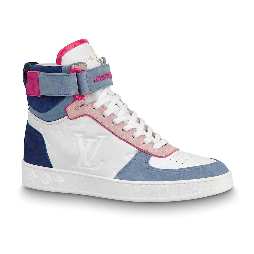 Louis Vuitton, Shoes, Pink And Baby Blue Louis Vuitton High Top Sneakers