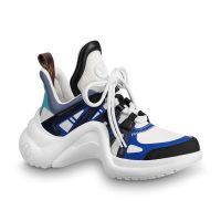 Louis Vuitton LV Unisex LV Archlight Sneaker in Calf Leather and Technical Fabric-Blue (1)