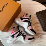Louis Vuitton LV Unisex LV Archlight Sneaker in Calf Leather and Technical Fabric-Pink - Imagen 3