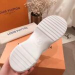 Louis Vuitton LV Unisex LV Archlight Sneaker in Flower-Print Calf Leather-Blue - immagine 7