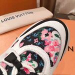 Louis Vuitton LV Unisex LV Archlight Sneaker in Flower-Print Calf Leather-Pink - immagine 7