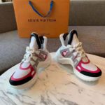 Louis Vuitton LV Unisex LV Archlight Sneaker in Technical Fabric and Monogram Canvas-Pink - Bild 4