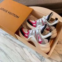 Louis Vuitton LV Unisex LV Archlight Sneaker in Technical Fabric and Monogram Canvas-Pink (1)