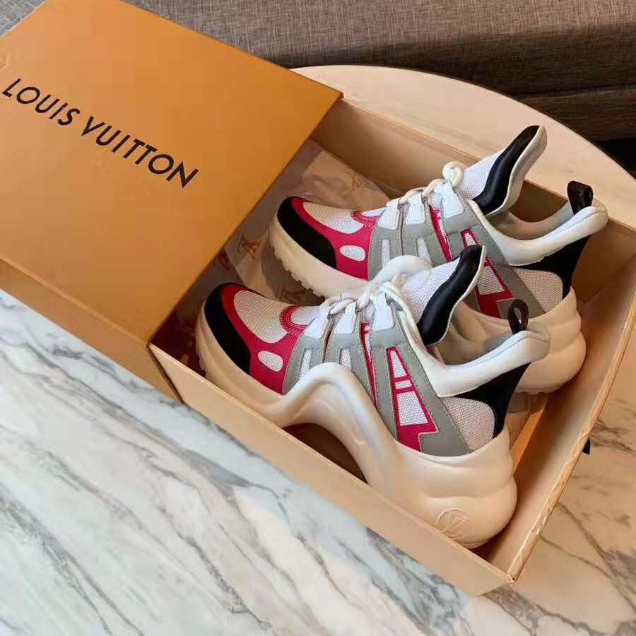 Fake or Real？LV Louis vuitton Archlight pink sneaker（unboxing➕review） 