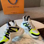 Louis Vuitton LV Unisex LV Archlight Sneaker in Technical Fabric and Monogram Canvas-Yellow - immagine 8