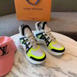 Louis Vuitton LV Unisex LV Archlight Sneaker in Technical Fabric and Monogram Canvas-Yellow - immagine 3