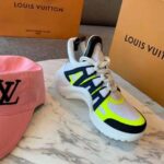 Louis Vuitton LV Unisex LV Archlight Sneaker in Technical Fabric and Monogram Canvas-Yellow - immagine 2