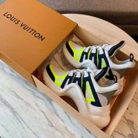 Louis Vuitton LV Unisex LV Archlight Sneaker in Technical Fabric and Monogram Canvas-Yellow (1)