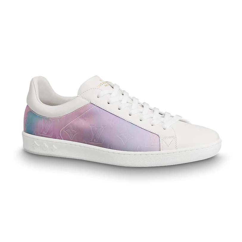 Louis Vuitton LV Unisex LV Luxembourg Sneaker in Iridescent Monogram  Textile and Calf Leather-Rose - LULUX