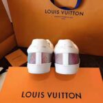 Louis Vuitton LV Unisex LV Luxembourg Sneaker in Iridescent Monogram Textile and Calf Leather-Rose - immagine 4