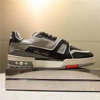 Louis Vuitton LV Unisex LV Trainer Sneaker in Calf Leather-Black (1)