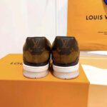 Louis Vuitton LV Unisex LV Trainer Sneaker in Monogram Canvas and Suede Calf Leather-Brown - Image 9