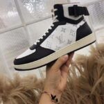 Louis Vuitton LV Unisex Rivoli Sneaker Boot in Monogram Grained Calf Leather-Black - Image 9