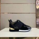 Louis Vuitton LV Unisex Run Away Sneaker in Suede Calf Leather-Black - Image 2