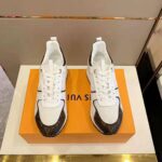 Louis Vuitton LV Unisex Run Away Sneaker in Supple Calf Leather-White - immagine 4