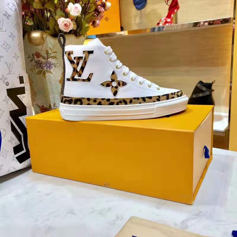 Louis Vuitton, Shoes, Louis Vuitton Lv Jungle Stellar Sneakers Boot In  Soft White Calfskin Leather