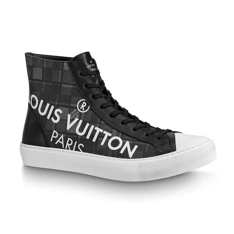 Louis Vuitton Men's Black Canvas Tattoo Sneaker Boot – Luxuria & Co.