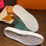 Louis Vuitton LV Unisex Tattoo Sneaker Boot in Damier Tartan Canvas-Green - Image 7