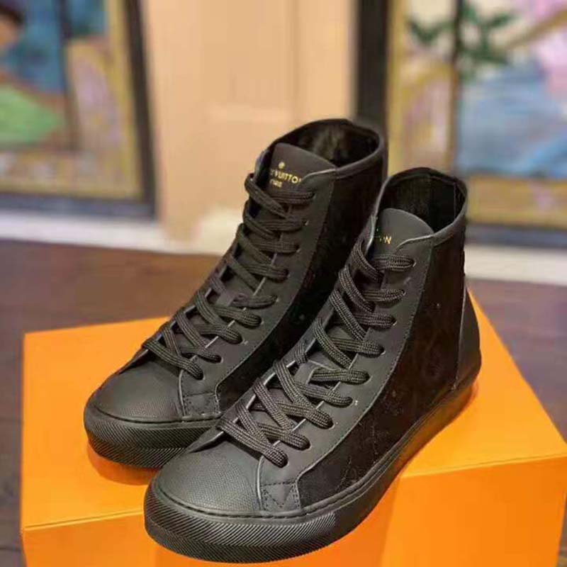 Cash Converters Townsville - Just arrived Louis Vuitton tattoo sneaker boot.  Comes with box and bags. Monogram canvas sneaker boot with monogram tab on  back. Size 12. $729.95