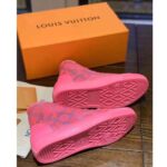 Louis Vuitton LV Unisex Tattoo Sneaker Boot in Damier Tartan Canvas with Monogram Embroidery-Pink – Bild 6