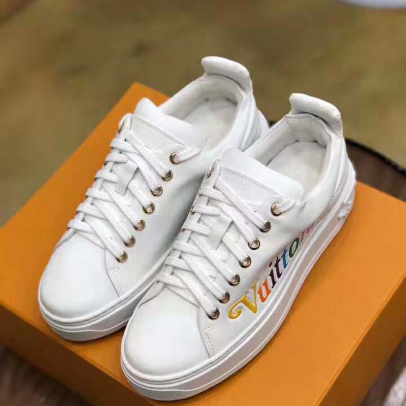 Louis Vuitton LV Time Out sneakers new White Leather ref.441410