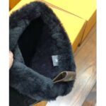 Louis Vuitton LV Women Breezy Half Boot in Black Suede Calf Leather with Monogram Canvas-Black - immagine 10