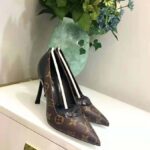 Louis Vuitton LV Women Chérie Pump in Patent Monogram Canvas and Patent Calf Leather - Image 2