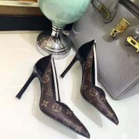 Louis Vuitton LV Women Chérie Pump in Patent Monogram Canvas and Patent Calf Leather (1)