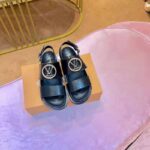 Louis Vuitton LV Women Crossroads Comfort Sandal in Black Glazed Calf Leather – Bild 5