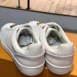 Louis Vuitton LV Women Frontrow Sneaker Gold-Tone LV Circle in White Calf Leather and Rubber - Imagen 6