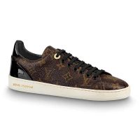 Louis Vuitton LV Women Frontrow Sneaker in Patent Monogram Canvas-Brown (1)