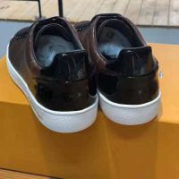 Louis Vuitton LV Women Frontrow Sneaker in Patent Monogram Canvas-Brown (1)