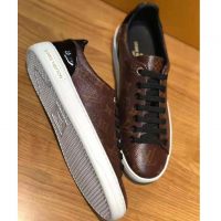 Louis Vuitton LV Women Frontrow Sneaker in Patent Monogram Canvas-Brown (1)