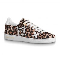 Louis Vuitton LV Women Frontrow Sneaker in Pony-Styled Calf Leather-Brown (1)