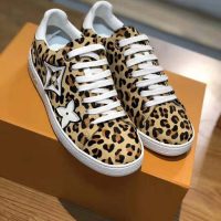 Louis Vuitton LV Women Frontrow Sneaker in Pony-Styled Calf Leather-Brown (1)
