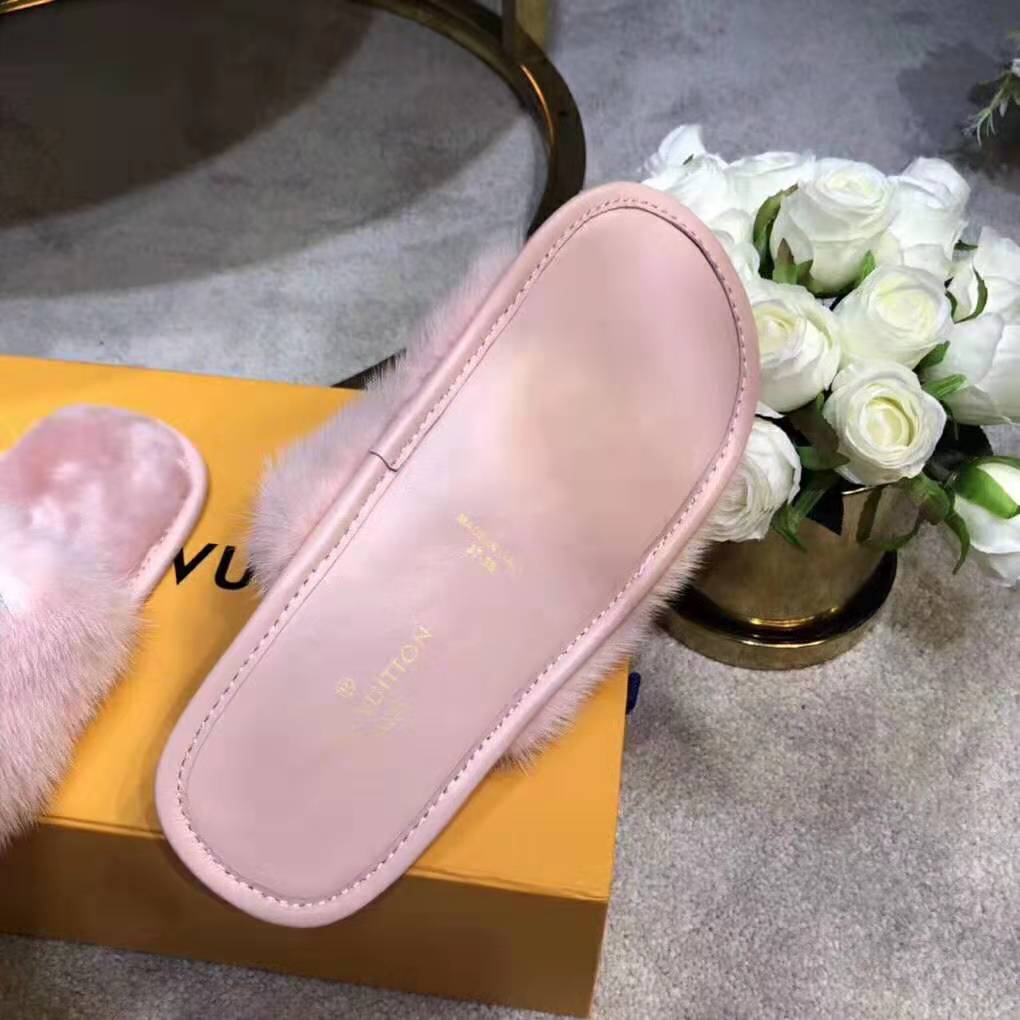 Louis Vuitton Homey Mink Mules - Pink Sandals, Shoes - LOU283815