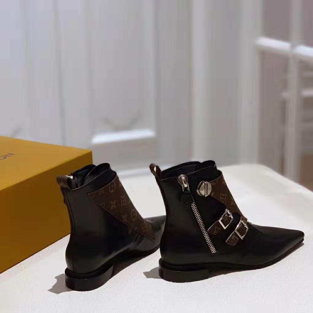 Louis Vuitton Woman Ankle boots Black, Camel Color EU 38 at 1stDibs  camel  toe boots, camel color boots, black louis vuitton ankle boots