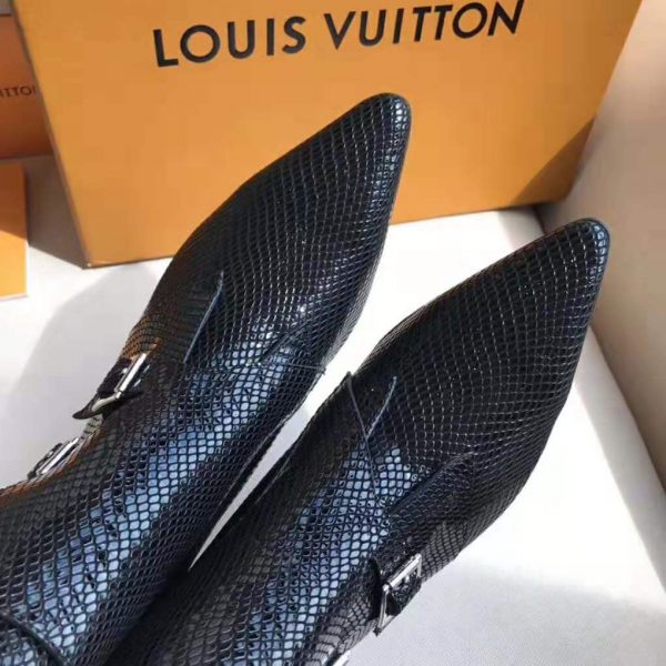 Louis Vuitton LV Women Jumble Flat Ankle Boot in Python and Rubber-Black (6)